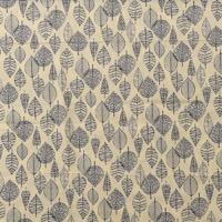 0560/ネイビー葉脈とオフホワイト