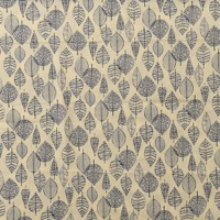 0560/ネイビー葉脈とオフホワイト