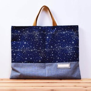 レッスンバッグ(星空、ダンガリー)