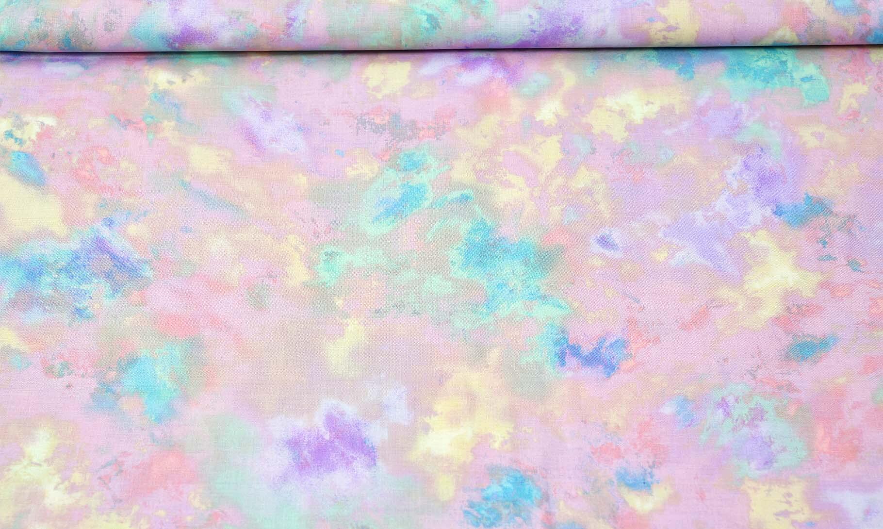 淡いカラフルスプラッシュの生地全体