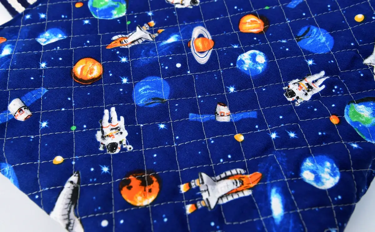 レッスンバッグ（お持ち込み生地宇宙柄）アップ