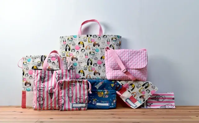 入園グッズセット(レッスンバッグ、ランチョンマット他、計９点)