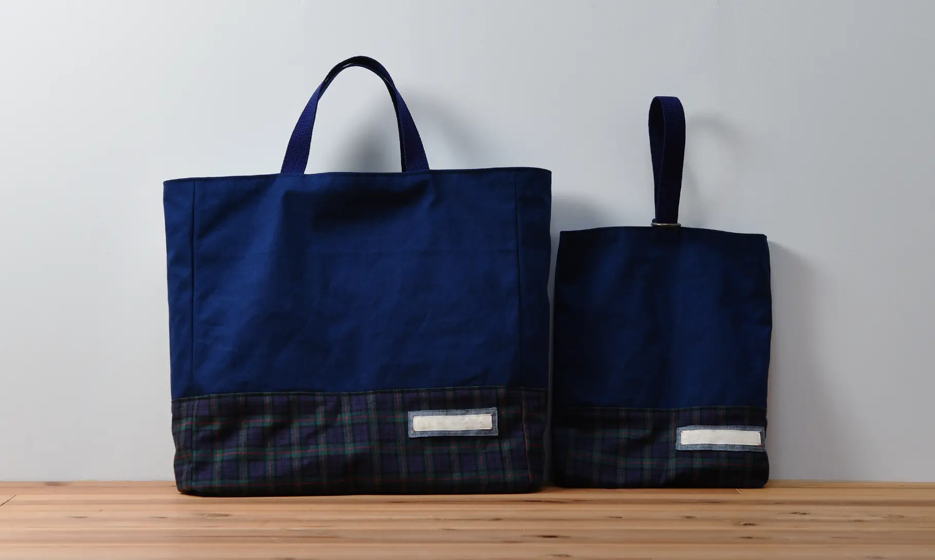 入園グッズセット(レッスンバッグ、上履き入れ、計2点)