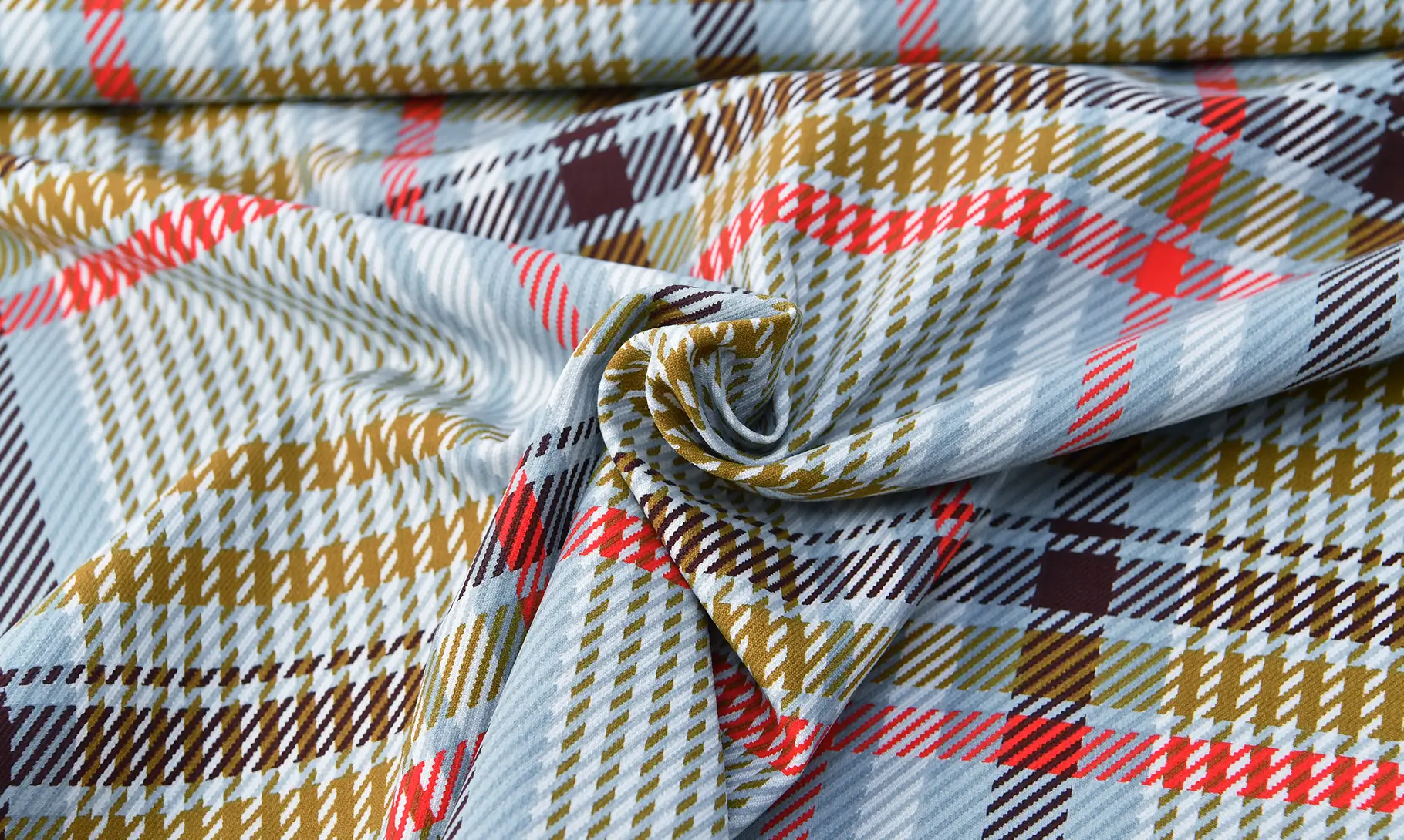 ロイヤルブロックチェック生地質感