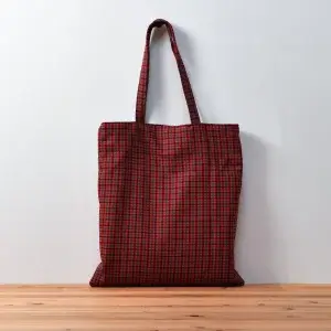 持ち込みの体操服袋（赤いカントリーチェック）別注品