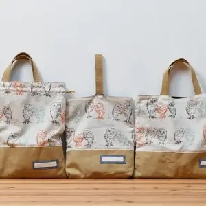 入園グッズセット(体操服袋、上ばき入れ、レッスンバッグ、計3点)