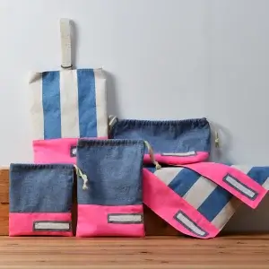 入園グッズセット(上履き入れ、弁当袋、他、計5点)