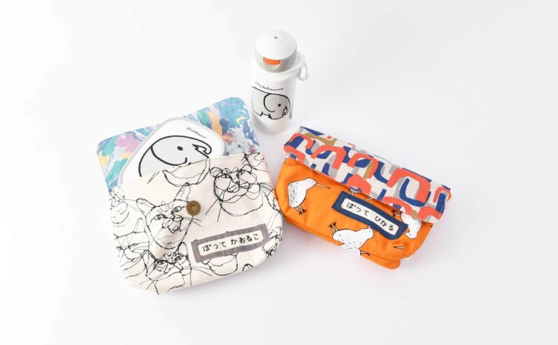 n＊様　ご確認用　手刺繍　封筒型お弁当袋 2点　キッズ携帯ケース　お受験 封筒型弁当袋オーダー | 入園グッズオーダーのポッテアポッテ