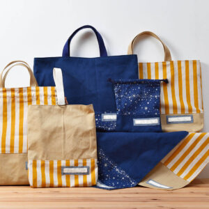 入園グッズセットオーダー(レッスンバッグ、体操服袋、他、計７点)