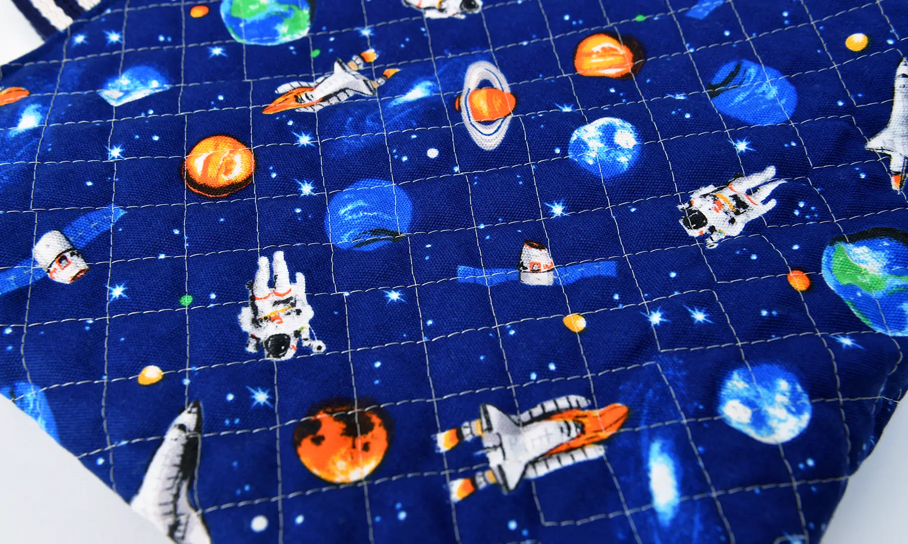 レッスンバッグ(お持ち込み生地宇宙柄)アップ