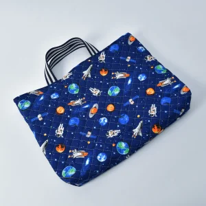 レッスンバッグ（お持ち込み生地宇宙柄）全体